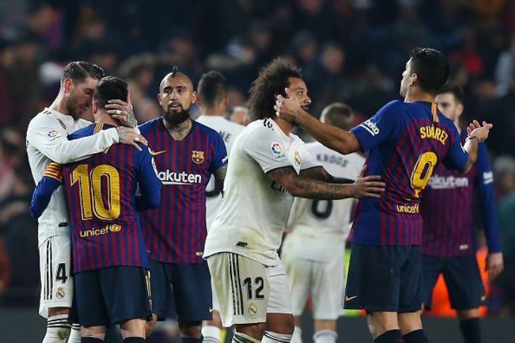 برشلونة وريال مدريد برشلونة وريال مدريد
